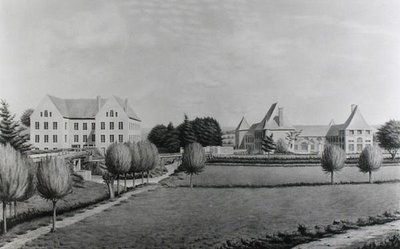 View of the Two Mills of Angecourt, Founded in 1812 by Baron Neuflize by P. Dujardin